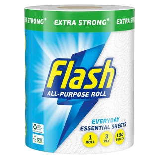 FLASH ALL PURPOSE EVERYDAY TOWEL 3Ply 150sht