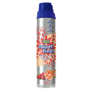 1001 Carpet Fresh spray can with floral design on a white background