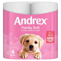 ANDREX TOILET ROLL FAMILY SOFT 2Ply 170sht 4 rolls FSC®