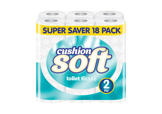 CUSHIONSOFT SUPER SAVER TOILET TISSUE 18pk