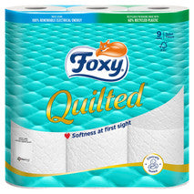 FOXY QUILTED TOILET ROLL 2ply 9pk