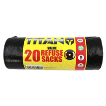 TITAN STRONG BIN BAG/REFUSE 75L 20pack