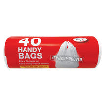 HANDY BAGS - VEST CARRIER BAG ON A ROLL 40's x 15 L