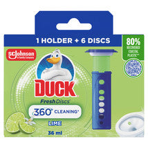DUCK TOILET DISC HOLDER START PK - LIME ZEST 6disc