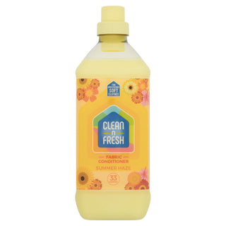 CLEAN & FRESH FABRIC CONDITIONER SUMMER HAZE 33 washes 1000ml