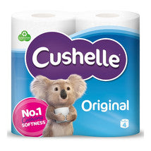 CUSHELLE ORIGINAL TOILET ROLL 180sht 4pk