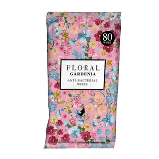 FLORAL ANTIBAC SURFACE WIPES - GARDENIA 80pk