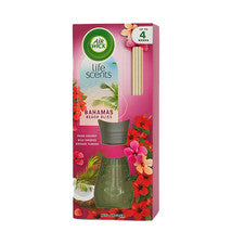 Air Wick diffuser with bananas and flowers packaging on a white background