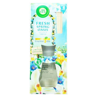 Air Wick Fresh Spring Oasis diffuser packaging with floral design