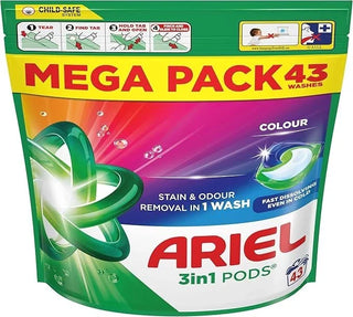 Ariel 3in1 Colour Pods 43wash