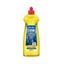Crestaid Rinse Aid bottle with red cap on a white background