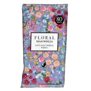 FLORAL ANTIBAC SURFACE WIPES - MAGNOLIA 80pk