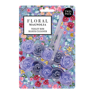 FLORAL TOILET RIM BLOCK CLEANER - MAGNOLIA