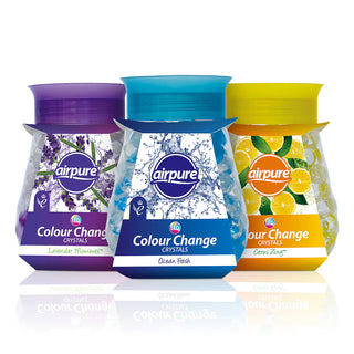AIRPURE LED COLOUR CHANGE GEL CRYSTALS ASSORTD